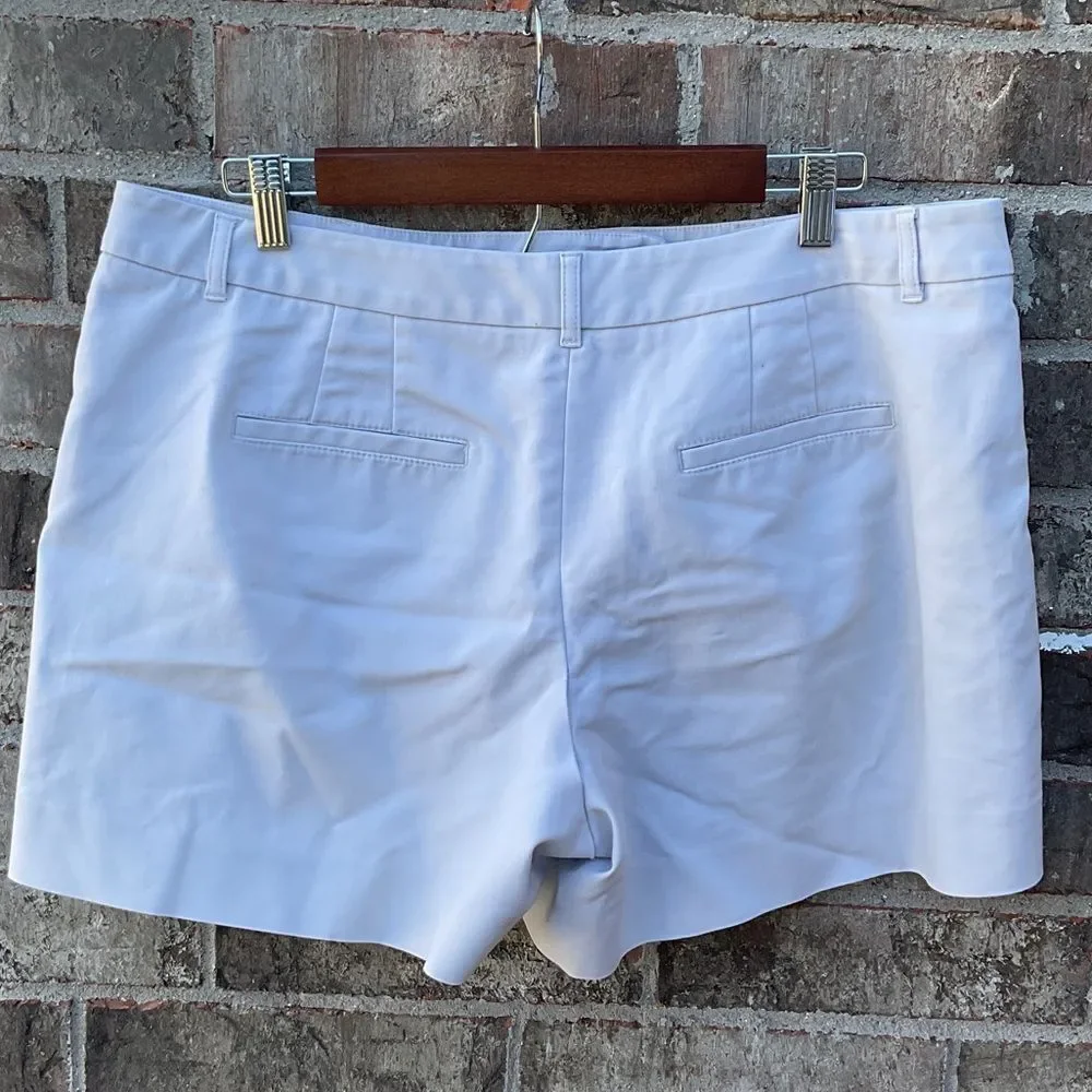 Take 50% OFF- White House Black Market Women's Light Gray Shorts, Size-14